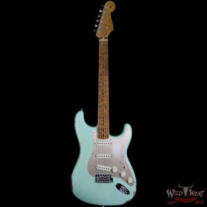 Fender Custom Shop 1956 Stratocaster Relic Roasted Birdeye Maple Neck Surf Green - Image 5