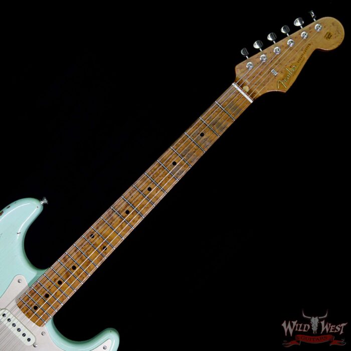 Fender Custom Shop 1956 Stratocaster Relic Roasted Birdeye Maple Neck Surf Green - Image 8