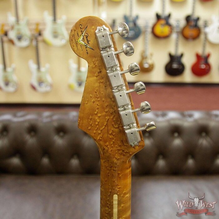 Fender Custom Shop 1956 Stratocaster Relic Roasted Birdeye Maple Neck Surf Green - Image 13