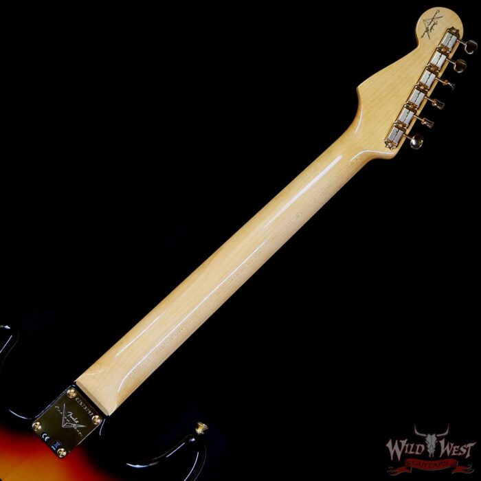 Fender Custom Shop Stevie Ray Vaughan Signature Stratocaster Rosewood Fingerboard NOS 3-Color Sunburst 7.70 LBS - Image 5