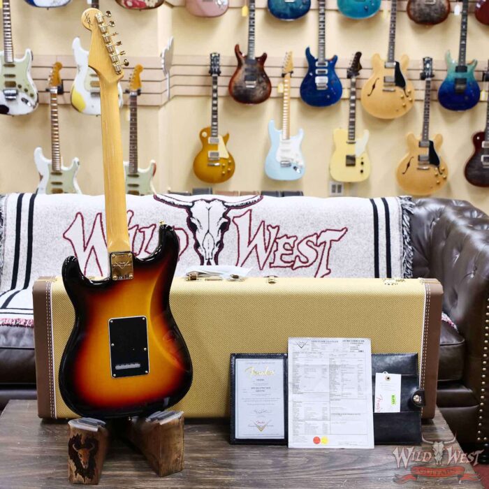 Fender Custom Shop Stevie Ray Vaughan Signature Stratocaster Rosewood Fingerboard NOS 3-Color Sunburst 7.70 LBS - Image 9