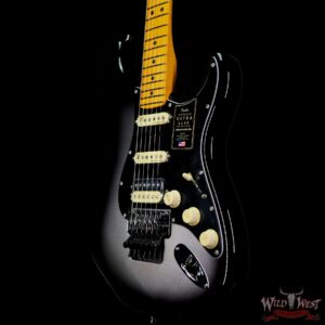 Fender American Ultra Luxe Stratocaster Floyd Rose HSS Maple Fingerboard Silverburst - Image 2