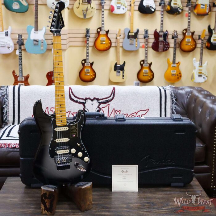 Fender American Ultra Luxe Stratocaster Floyd Rose HSS Maple Fingerboard Silverburst - Image 5