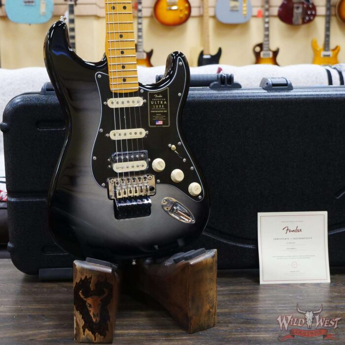 Fender American Ultra Luxe Stratocaster Floyd Rose HSS Maple Fingerboard Silverburst - Image 7
