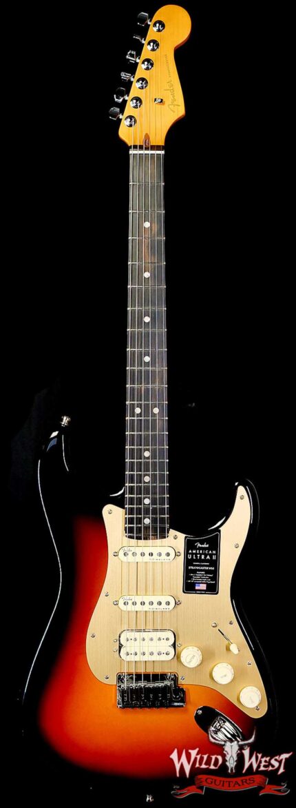 Fender American Ultra II Stratocaster HSS Ebony Fingerboard Ultraburst 7.50 LBS