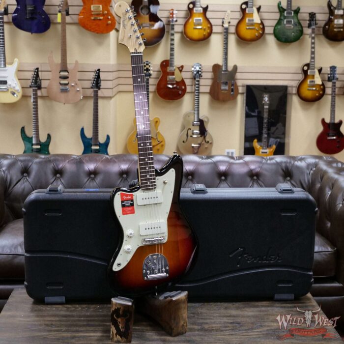 Fender American Pro Left-Handed Lefty Jazzmaster Rosewood Fingerboard 3-Color Sunburst - Image 5