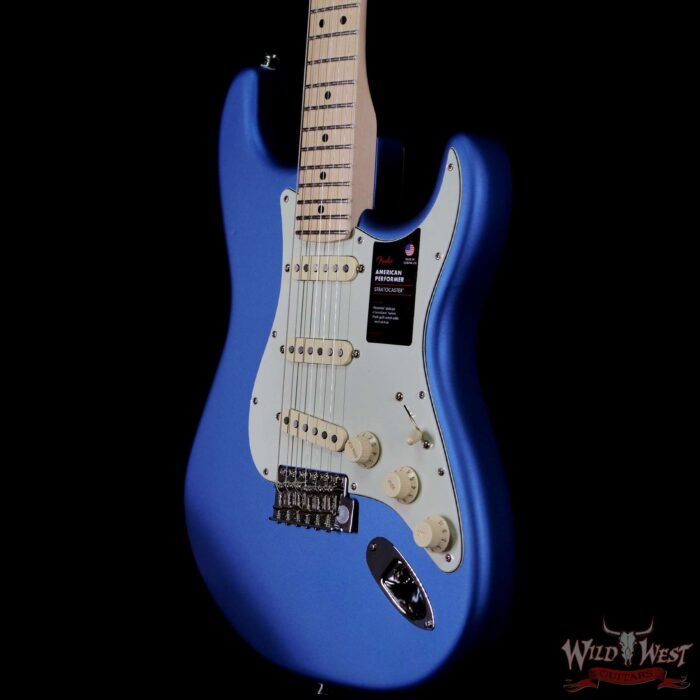 Fender American Performer Stratocaster Maple Fingerboard Satin Lake Placid Blue (Blemish) - Image 2