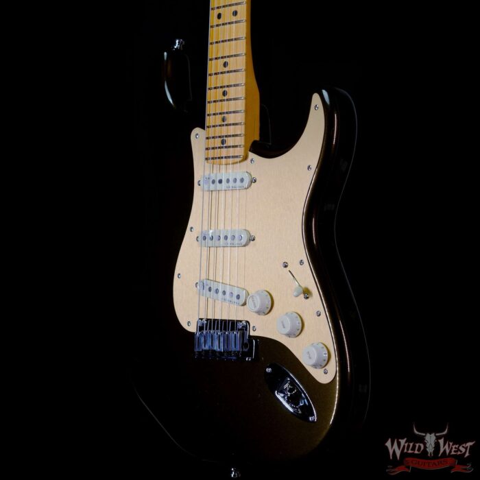 Fender American Ultra Stratocaster SSS Maple Fingerboard with S-1 Switch Texas Tea - Image 2