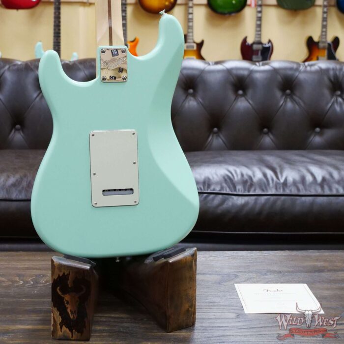 Fender American Performer Stratocaster HSS Maple Fingerboard Satin Surf Green - Image 10
