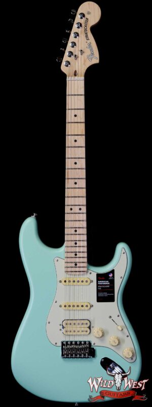 Fender American Performer Stratocaster HSS Maple Fingerboard Satin Surf Green