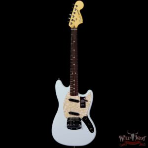 Fender American Performer Mustang Rosewood Fingerboard Satin Sonic Blue - Image 3