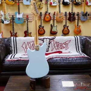 Fender American Performer Mustang Rosewood Fingerboard Satin Sonic Blue - Image 9