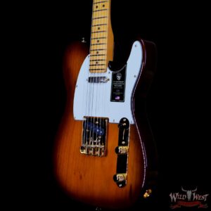 Fender 75th Anniversary Commemorative Ash Telecaster Maple Fingerboard 2-Color Bourbon Burst - Image 2