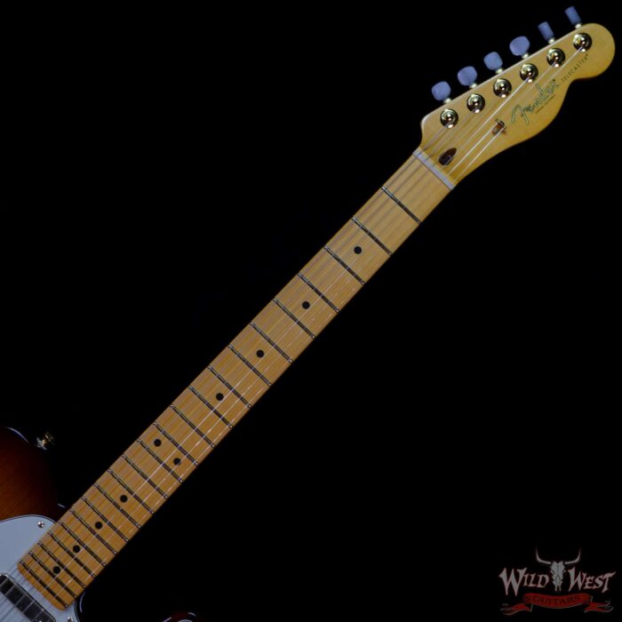 Fender 75th Anniversary Commemorative Ash Telecaster Maple Fingerboard 2-Color Bourbon Burst - Image 4