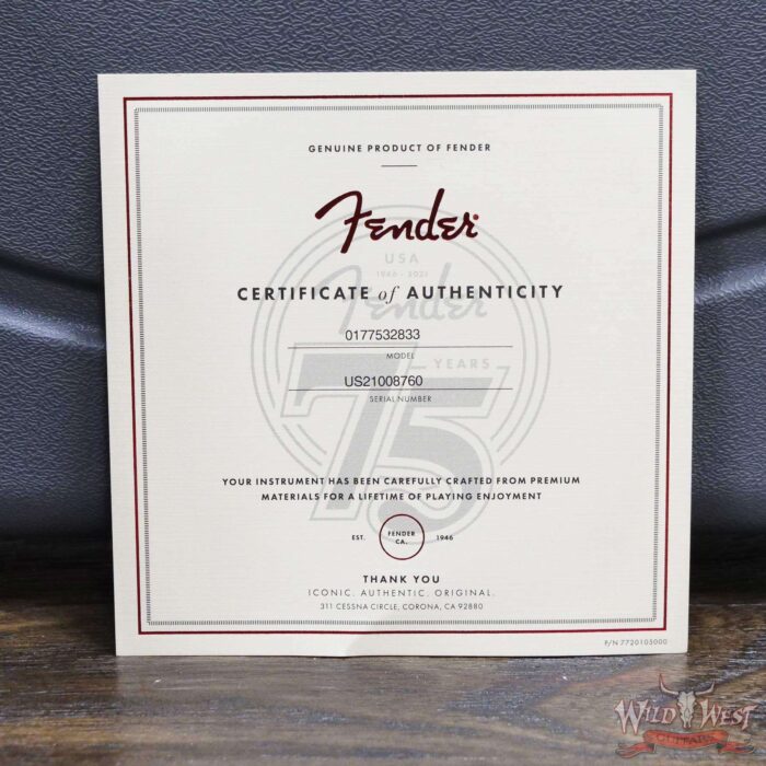Fender 75th Anniversary Commemorative Ash Telecaster Maple Fingerboard 2-Color Bourbon Burst - Image 12