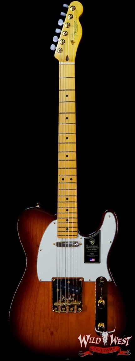 Fender 75th Anniversary Commemorative Ash Telecaster Maple Fingerboard 2-Color Bourbon Burst