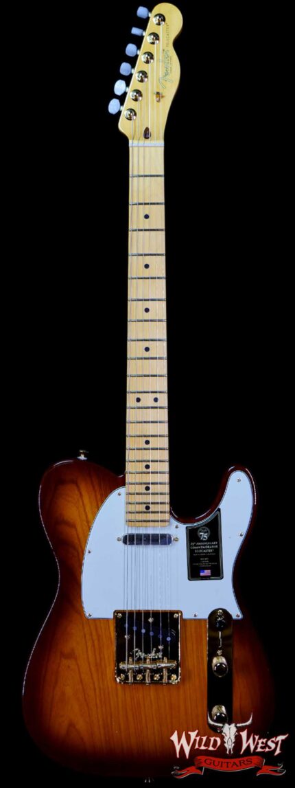 Fender 75th Anniversary Commemorative Ash Telecaster Maple Fingerboard 2-Color Bourbon Burst