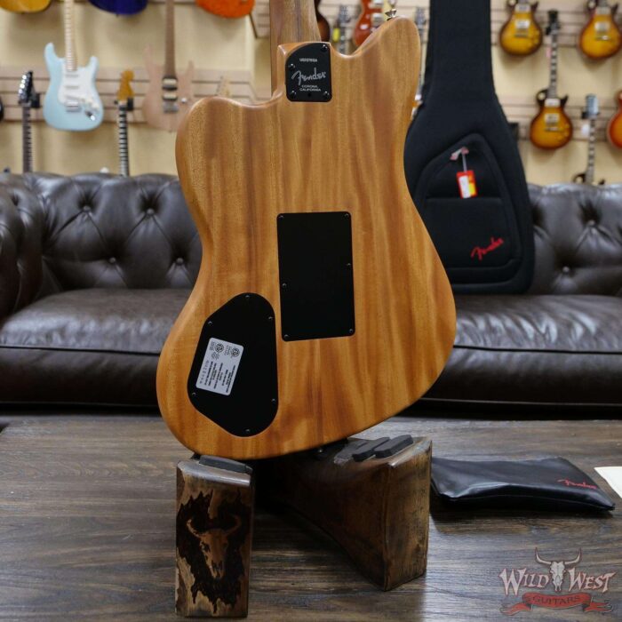 Fender American Acoustasonic Jazzmaster Ebony Fingerboard Tobacco Sunburst - Image 10