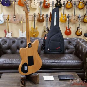 Fender American Acoustasonic Jazzmaster Ebony Fingerboard Arctic White - Image 9