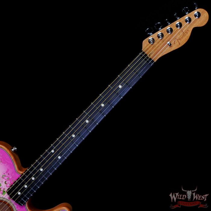Fender American Acoustasonic Telecaster Ebony Fingerboard Pink Paisley 5.30 LBS US221521A - Image 4