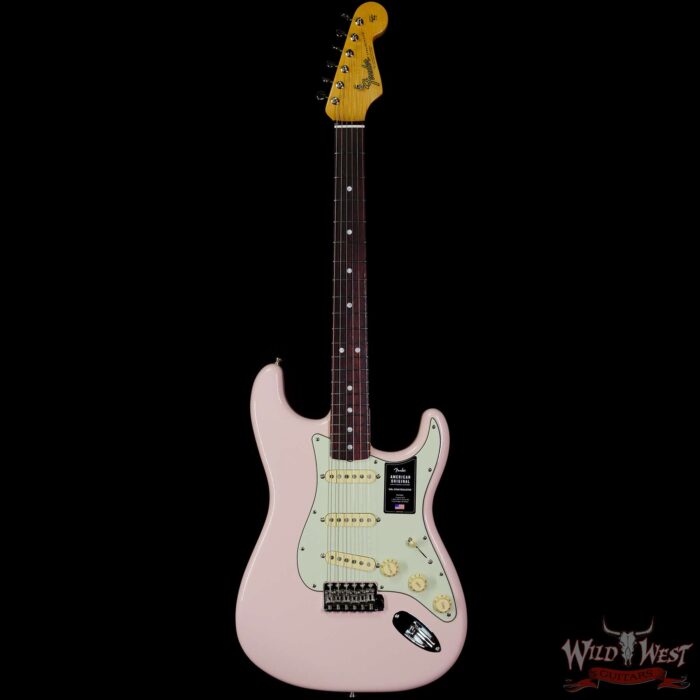 Fender American Original ‘60s Stratocaster Rosewood Fingerboard Shell Pink - Image 3
