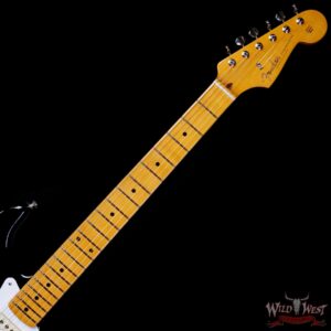 2025 Fender American Vintage II 1957 Stratocaster Maple Fingerboard Black 7.85 LBS - Image 4