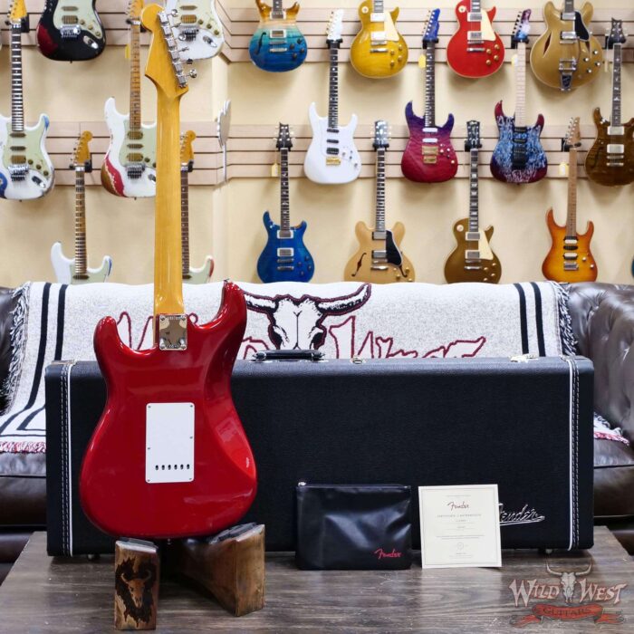 Fender American Vintage II 1965 Stratocaster Rosewood Fingerboard Gloss Nitro Candy Apple Red 7.65 LBS - Image 7