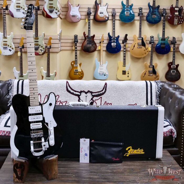 Fender Jack White Triplecaster Maple Fingerboard Black 8.25 LBS - Image 5