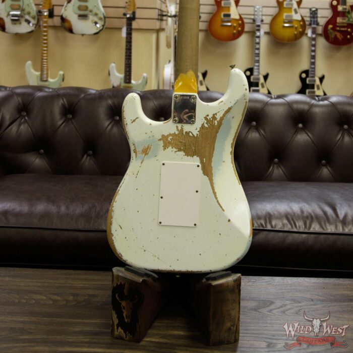 Fender Custom Shop White Lightning Stratocaster Floyd Rose HSS 21 Frets Rosewood Board Sonic Blue - Image 15