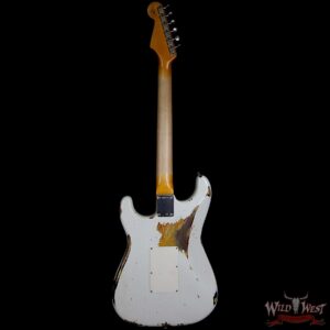 Fender Custom Shop White Lightning HSS Floyd Rose Stratocaster Rosewood Fretboard 22 Frets 3 Tone Suburst - Image 6