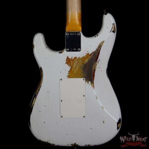 Fender Custom Shop White Lightning HSS Floyd Rose Stratocaster Rosewood Fretboard 22 Frets 3 Tone Suburst - Image 7