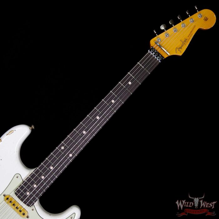 Fender Custom Shop White Lightning HSS Floyd Rose Stratocaster Rosewood Fretboard 22 Frets 3 Tone Suburst - Image 9