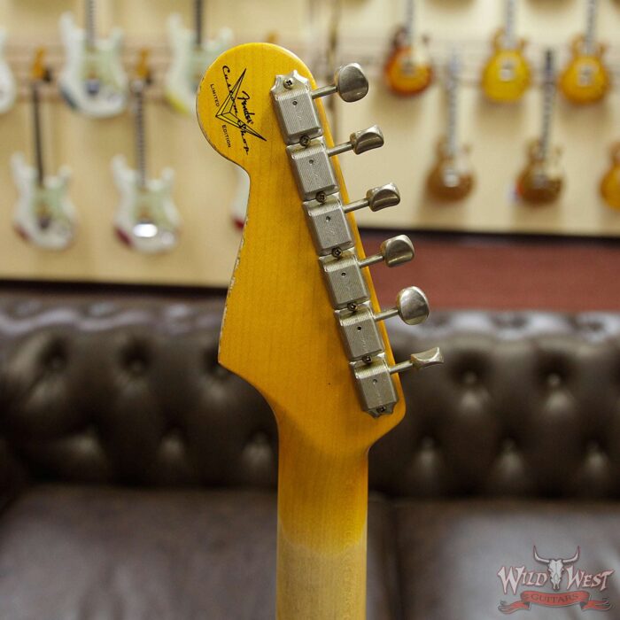 Fender Custom Shop White Lightning HSS Floyd Rose Stratocaster Rosewood Fretboard 22 Frets 3 Tone Suburst - Image 10