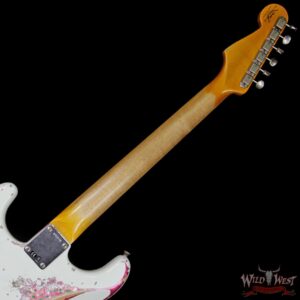 Fender Custom Shop White Lightning Stratocaster HSS Floyd Rose Heavy Relic Rosewood Board 22 Frets Pink Paisley - Image 11