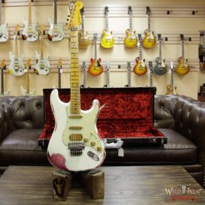 Fender Custom Shop White Lightning Stratocaster HSS Floyd Rose Heavy Relic Maple Neck 22 Frets Pink Paisley - Image 12