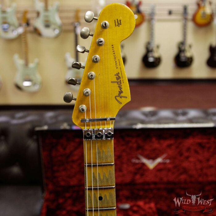 Fender Custom Shop White Lightning Stratocaster HSS Floyd Rose Heavy Relic Maple Neck 22 Frets Pink Paisley - Image 8