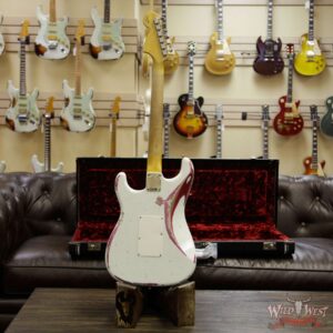 Fender Custom Shop White Lightning Stratocaster HSS Floyd Rose Fat Head Maple C Neck Pink Paisley - Image 14