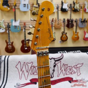 Fender Custom Shop Wild West White Lightning Stratocaster HSS Floyd Rose Maple Board 22 Frets Heavy Relic Lake Placid Blue - Image 7