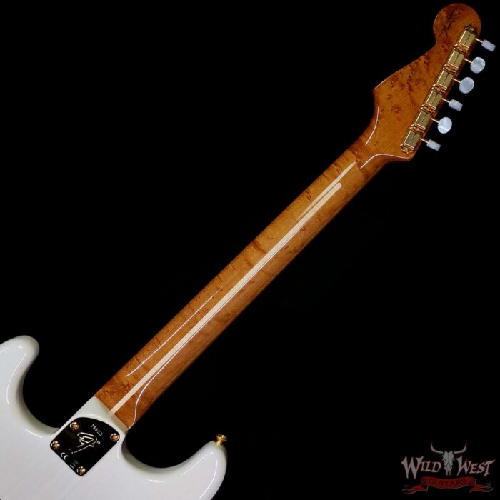 Fender Custom Shop American Custom Stratocaster 1-Piece Roasted 2A Birdseye Maple Neck & Fingerboard NOS Aged White Blonde 7.30 LBS - Image 5
