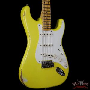 Fender Custom Shop Collection 1957 Stratocaster Relic Maple Fretboard Graffiti Yellow - Image 4