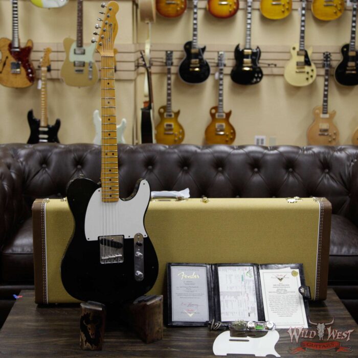 2020 NAMM Limited Edition Fender Custom Shop Vintage Custom 1950 Esquire Journeyman Relic Aged Black - Image 10