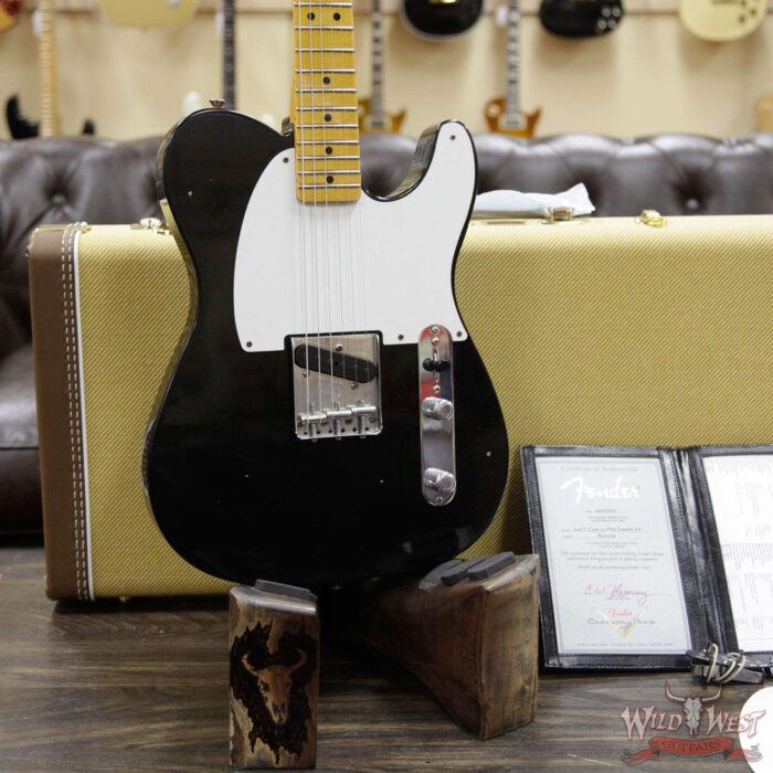 2020 NAMM Limited Edition Fender Custom Shop Vintage Custom 1950 Esquire Journeyman Relic Aged Black - Image 11