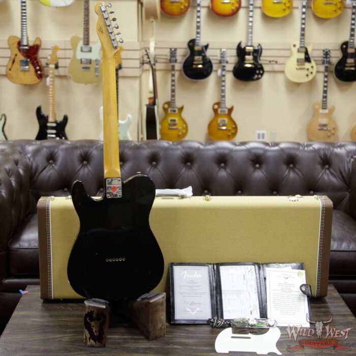 2020 NAMM Limited Edition Fender Custom Shop Vintage Custom 1950 Esquire Journeyman Relic Aged Black - Image 12