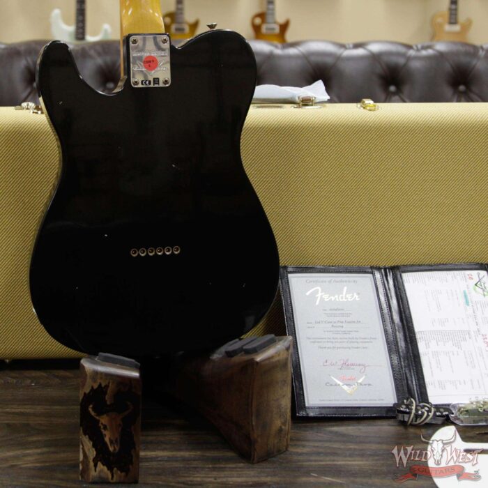 2020 NAMM Limited Edition Fender Custom Shop Vintage Custom 1950 Esquire Journeyman Relic Aged Black - Image 13