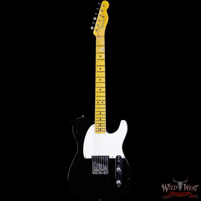 2020 NAMM Limited Edition Fender Custom Shop Vintage Custom 1950 Esquire Journeyman Relic Aged Black - Image 4