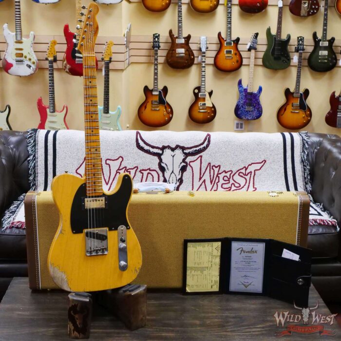 Fender Custom Shop Limited Edition 1951 Telecaster HS Hand-Wound Pickup Heavy Relic Aged Butterscotch Blonde 6.95 Pounds - Image 6