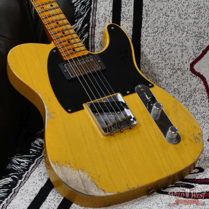 Fender Custom Shop Limited Edition 1951 Telecaster HS Hand-Wound Pickup Heavy Relic Aged Butterscotch Blonde 6.95 Pounds - Image 8