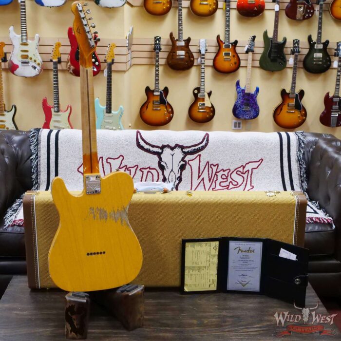 Fender Custom Shop Limited Edition 1951 Telecaster HS Hand-Wound Pickup Heavy Relic Aged Butterscotch Blonde 6.95 Pounds - Image 10