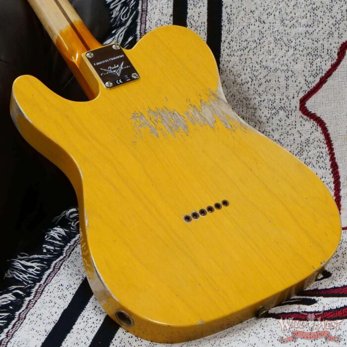 Fender Custom Shop Limited Edition 1951 Telecaster HS Hand-Wound Pickup Heavy Relic Aged Butterscotch Blonde 6.95 Pounds - Image 12