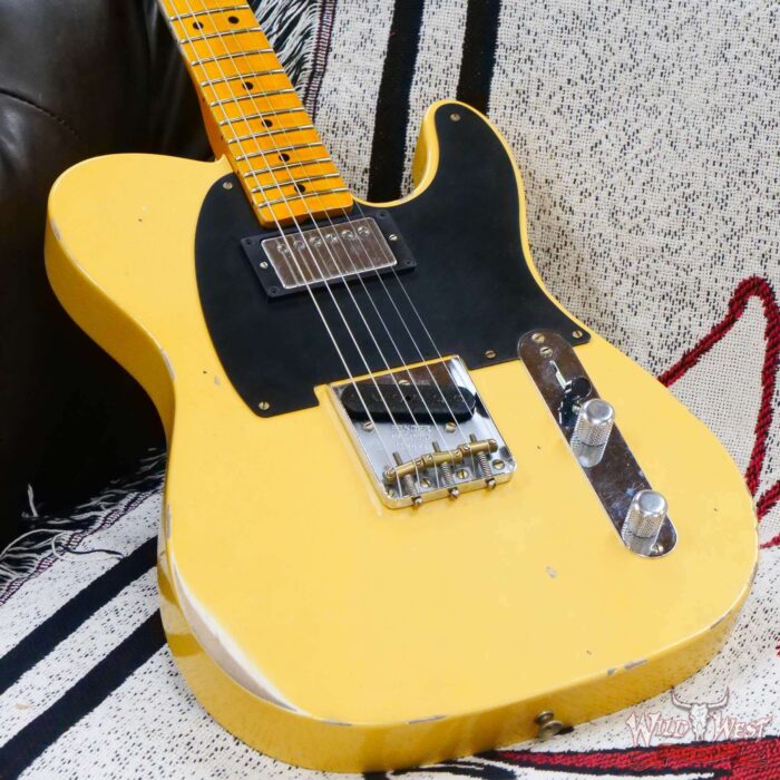 Fender Custom Shop Limited Edition 1951 Telecaster HS Relic Aged Nocaster Blonde 6.85 LBS - Image 8
